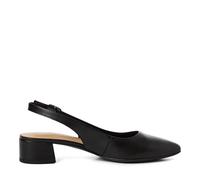 Tamaris Chaussures brides arrières noir – talon confortable, cuir et synthétique – 36