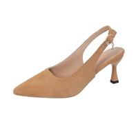 Escarpins élégants et classiques pour femme, chaussures traditionnelles, chaussures à talons larges, chaussures de soirée, chaussures de fête, chaussures pour danse, mariages, fêtes, marron, 41 EU