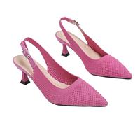 Escarpins élégants pour femme, chaussures traditionnelles, chaussures à talons larges, chaussures de soirée, chaussures de fête, chaussures pour danse, mariages, fêtes, Rose, 38 EU