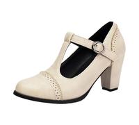 Escarpins Femme Ete, Escarpins Confortables à Talons Hauts avec Bride à Boucle et Motif Floral dévoré pour Femmes Rondes