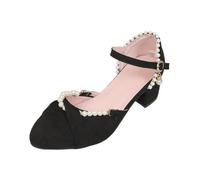 Escarpins Femme Plateforme Légère Cuir Souple Équilibre Talon Épais Confort Usage Bureau Mariage Soirée Look Tendance Française Féminin Moderne Élégant Stable Européen