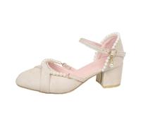 Escarpins Femme Plateforme Légère Cuir Souple Équilibre Talon Épais Confort Usage Bureau Mariage Soirée Look Tendance Française Féminin Moderne Élégant Stable Européen
