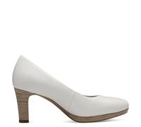 Tamaris Escarpins femme à talon bloc cuir blanc Taille 40