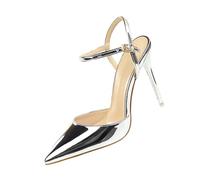 Escarpins Femmes Mode Sexy Sandales à Talon Haute Aiguilles Bout Pointu Bride Cheville Boucle Printemps Chaussures pour Robe De Banquet Robe De Mariée 35