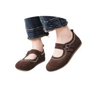 Escarpins français Mary Jane avec sangle élégante - Semelle épaisse pour femme - Chaussures de loisirs polyvalentes au design intemporel pour un usage quotidien