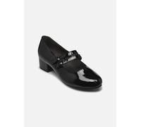 Jana Mary Jane Femme Petit Talon Vegan, Black Patent, 40 EU