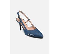 Escarpins Love Moschino RUBBER LOGO pour Femme 38 Bleu