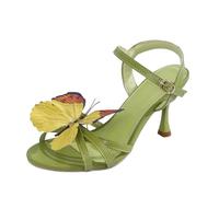 Escarpins Mary Jane 2026 Mother of The Bride pour femme - Confortables - Brevet - Événements formels - Coupe large - Semelle intérieure rembourrée - Travail de bureau, Vert, 37 EU