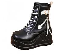 Escarpins Mary Jane pour Femmes, Chaussures Lolita, Plateforme Mignonne, Gothique, Double Bride à la Cheville, Bout Rond, Talon épais, pour Rencontres, boîte de Nuit