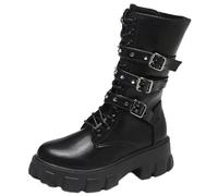 Escarpins Mary Jane pour Femmes, Chaussures Lolita, Plateforme Mignonne, Gothique, Double Bride à la Cheville, Bout Rond, Talon épais, pour Rencontres, boîte de Nuit