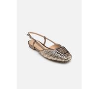 Peter Kaiser Peeptoes & Slingpumps 79481 Chaussures à Talons perforées et tressées Doré