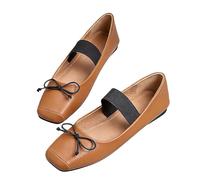 Escarpins Plats Femme À Nœud Style Crocodile Serpent Élégant Gothique Bout Carré Boucle Ou Slip-on Type Mary Jane pour Jean Habillé Lolita Bureau Rendez-Vous Mariages Voyage Quotidien