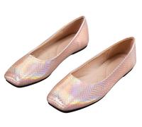 Escarpins Plats Femme À Nœud Style Crocodile Serpent Élégant Gothique Bout Carré Boucle Ou Slip-on Type Mary Jane pour Jean Habillé Lolita Bureau Rendez-Vous Mariages Voyage Quotidien