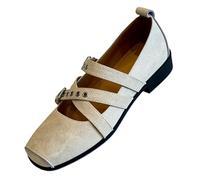 Escarpins Plats Femme À Nœud Style Crocodile Serpent Élégant Gothique Bout Carré Boucle Ou Slip-on Type Mary Jane pour Jean Habillé Lolita Bureau Rendez-Vous Mariages Voyage Quotidien