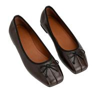 Escarpins Plats Femme À Nœud Style Crocodile Serpent Élégant Gothique Bout Carré Boucle Ou Slip-on Type Mary Jane pour Jean Habillé Lolita Bureau Rendez-Vous Mariages Voyage Quotidien