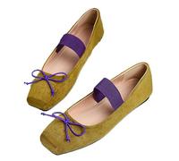 Escarpins Plats Femme À Nœud Style Crocodile Serpent Élégant Gothique Bout Carré Boucle Ou Slip-on Type Mary Jane pour Jean Habillé Lolita Bureau Rendez-Vous Mariages Voyage Quotidien