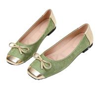 Escarpins Plats Femme À Nœud Style Crocodile Serpent Élégant Gothique Bout Carré Boucle Ou Slip-on Type Mary Jane pour Jean Habillé Lolita Bureau Rendez-Vous Mariages Voyage Quotidien