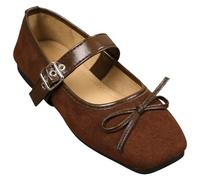 Escarpins Plats Femme À Nœud Style Crocodile Serpent Élégant Gothique Bout Carré Boucle Ou Slip-on Type Mary Jane pour Jean Habillé Lolita Bureau Rendez-Vous Mariages Voyage Quotidien