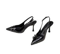Escarpins pointus sexy à bout pointu et à talon haut, style nu-pieds, for le bureau, les déplacements, décontractés et confortables, for les occasions formelles, adaptés à divers endroits.(Black_36)