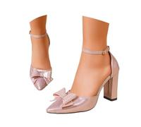 Escarpins pour femme - Escarpins élégants et classiques - Chaussures de danse - Chaussures de danse - Chaussures à talons larges - Chaussures de mariage - Chaussures de soirée pour mariages et fêtes