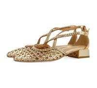 Escarpins pour femme - GIOSEPPO - Or - Cuir tressé souple 41