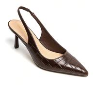 Escarpins slingback femme à petit talon - effet croco chic, élégance et confort Élégants et raffinés, les escarpins slingback pour femme sont le choix idéal pour celles qui recherchent un style sophis