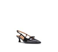 Escarpins Slingback vernies avec nœud devant.Dotées de fines brides et d'une boucle métallique. pour femme - Escarpins - La Modeuse 36