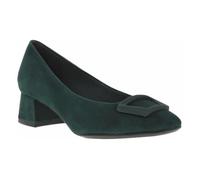 Escarpins - Tamaris - Vert - Cuir - Talon décroché moyen - Rectangle décoratif cousu 37