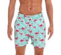 Escatch-Short De Planche À Rayures Verticales Pour Homme,Séchage Rapide,Doublure En Maille Respirante,Short Grande Taille,Plage,Surf,Été,2025-Xxxl-Vert Flamingo