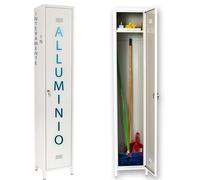 Escelsior Armoire d'extérieur en aluminium, armoire anti-pluie avec serrure, imperméable, résistante aux intempéries, armoire pour balcon, jardin