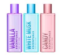 Escentuals Candy Cloud Coffret Brume Parfumée, Vanilla, White Musk and Candy Brume Corporelle Parfumée Pour Femme 250ml (Lot de 3)