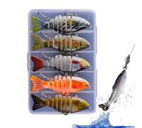 Esche Artificiali per La Al Persico,Esche Da Ultra Realistiche | Robotiche Morbide Realistiche 10cm 5 Pezzi per Pesce Gatto Trota Acqua e Laghi