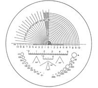 Eschenbach 115203 Loupe de précision avec graduation Lentille: (Ø) 23 mm