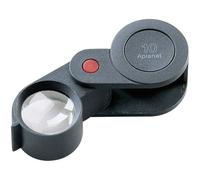 Eschenbach 118210 Loupe pliante Grossissement: 10 x Lentille: (Ø) 23 mm noir