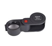 Eschenbach 118210 Loupe Pliante Grossissement: 10 x Lentille: (Ø) 23 mm Noir