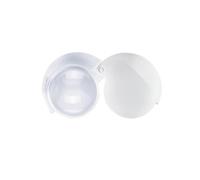 Eschenbach 1520910 Loupe pliante mobilent LED, Lentille très compacte à fort grossissement avec éclairage LED efficace, Couleur: blanc, Dimensions Lentille: Ø 35 mm, Grossissement: 10x, Dioptrie: 38