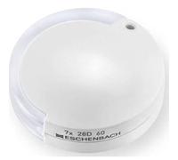 Eschenbach 152097 Loupe pliante mobilent LED, Lentille très compacte à fort grossissement avec éclairage LED efficace, Couleur: blanc, Dimensions Lentille: Ø 35 mm, Grossissement: 7x, Dioptrie: 28