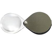 Eschenbach 1740260 Loupe pliante en cuir Grossissement: 3.5 x Lentille: (Ø) 60 mm vert