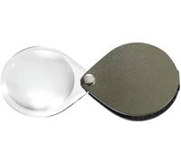 Eschenbach 1740260 Loupe pliante en cuir Grossissement: 3.5 x Lentille: (Ø) 60 mm vert