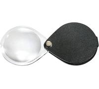 Eschenbach 1740550 Loupe pliante en cuir Grossissement: 3.5 x Lentille: (Ø) 50 mm noir