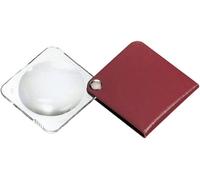 Eschenbach 1752160 Loupe pliante en cuir Grossissement: 3.5 x Lentille: (Ø) 60 mm rouge