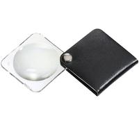 Eschenbach 1752560 Loupe pliante en cuir Grossissement: 3.5 x Lentille: (Ø) 60 mm noir