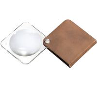 Eschenbach 1752860 Loupe pliante en cuir Grossissement: 3.5 x Lentille: (Ø) 60 mm marron