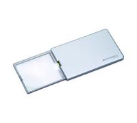 Eschenbach 152122 Loupe à main avec éclairage LED Grossissement: 4 x Lentille: (L x l) 86 mm x 54 mm bleu