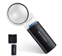 Eschenbach 15115 Loupe à main avec éclairage LED Grossissement: 5 x Lentille: (Ø) 58 mm