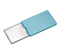 Eschenbach Loupe à main 152122 – Grossissement 4× – Éclairage LED – Lentille 86×54 mm – Bleu