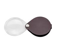 Eschenbach Loupe optique classique avec grossissement 3,5X et diamètre de la lentille de 60 mm - Avec étui en cuir rond bordeaux