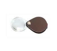 Eschenbach 1740460 Loupe pliante en cuir Grossissement: 3.5 x Lentille: (Ø) 60 mm marron