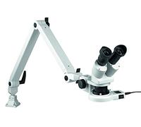 Eschenbach Microscope stéréo Optique Lumineux avec Anneau Lumineux LED, grossissement 10x/20x, avec Bras articulé