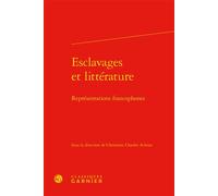 Esclavages et littérature Représentations francophones - Christiane Chaulet-Achour - Classiques Garnier - relié - Essai